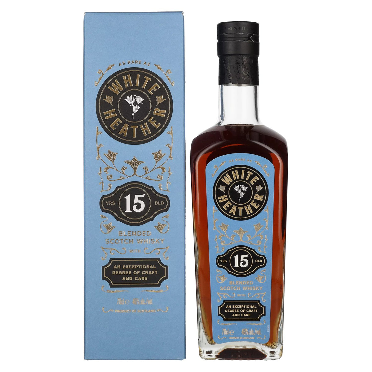 White Heather 15 Years Old Blended Scotch Whisky 46% Vol. 0,7l en boîte cadeau