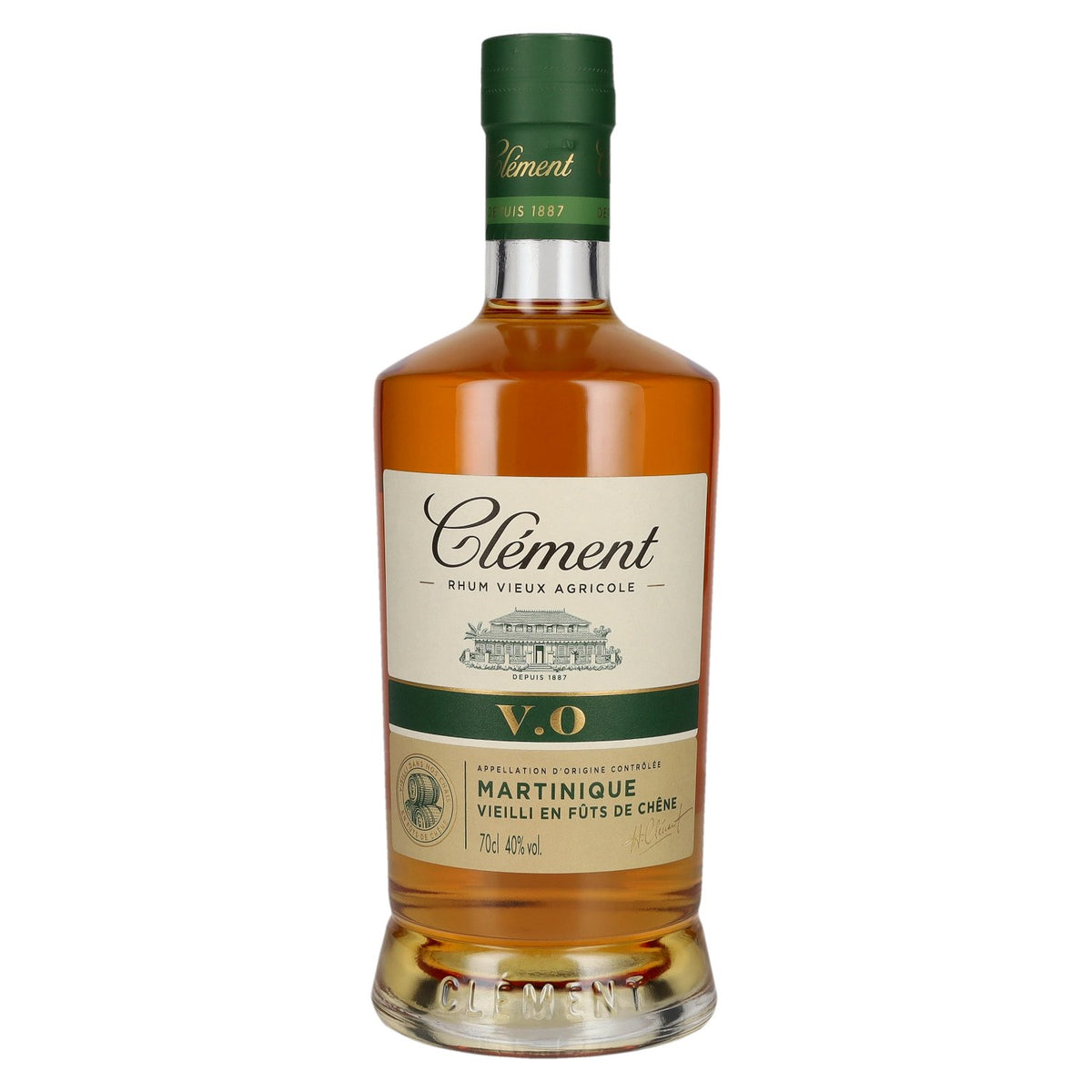 Clément Vieux Agricole V.O. Martinique Rum 40% vol. 0.7l Green Label