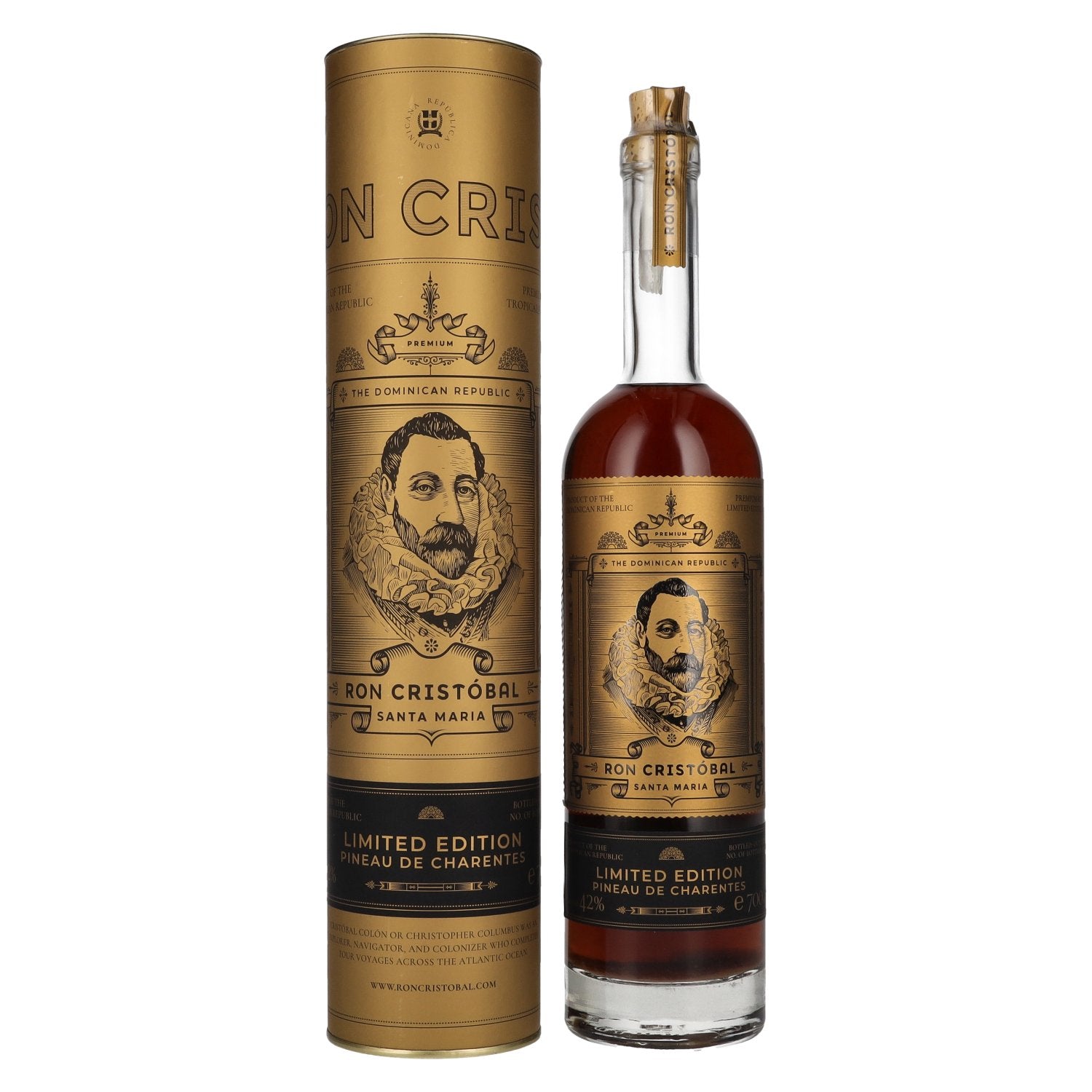 Ron Cristóbal Santa Maria Pineau de Charentes Limited Edition 42% vol. 0,7l en coffret cadeau