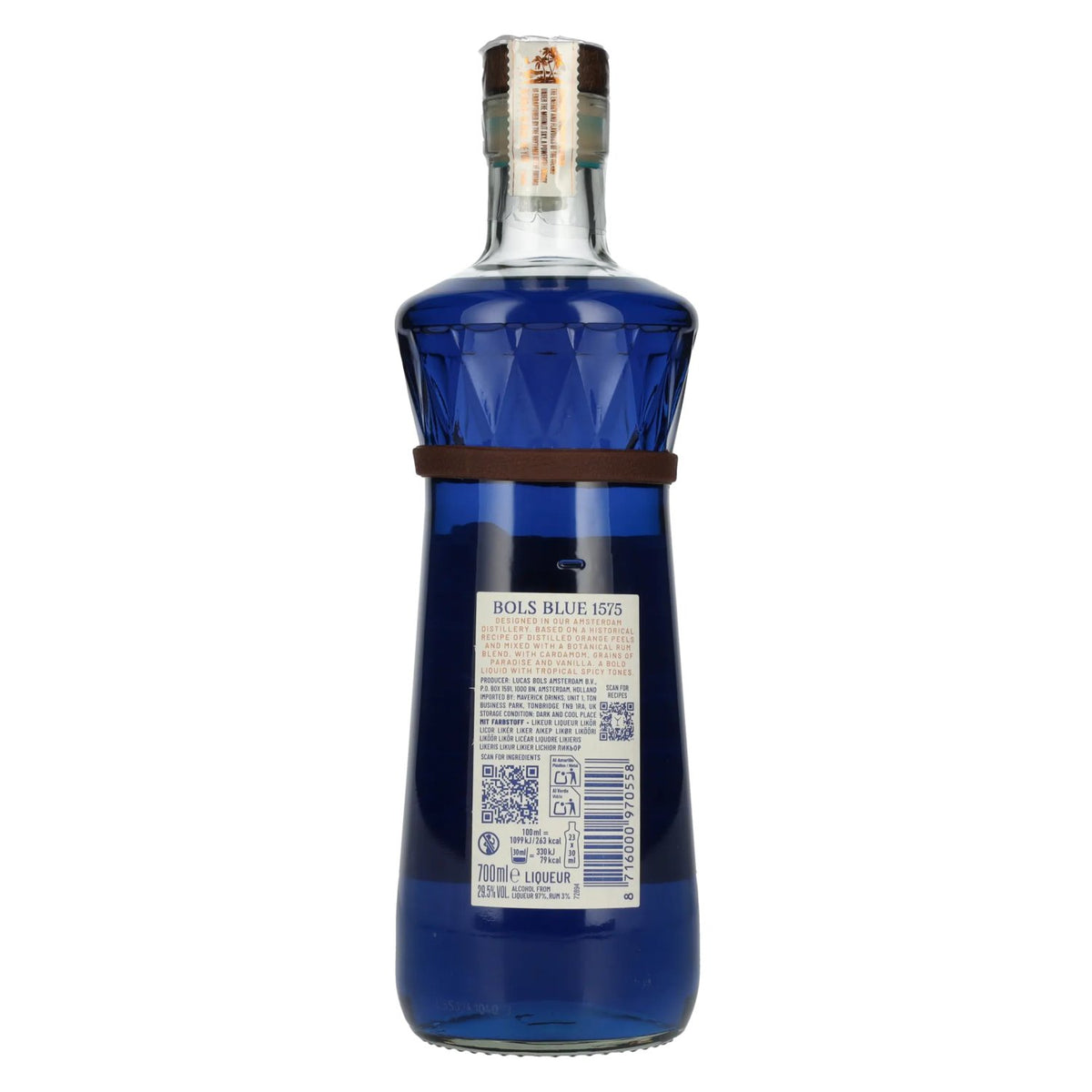 Bols 1575 Blue Curaçao Liqueur 29,5% Vol. 0,7l