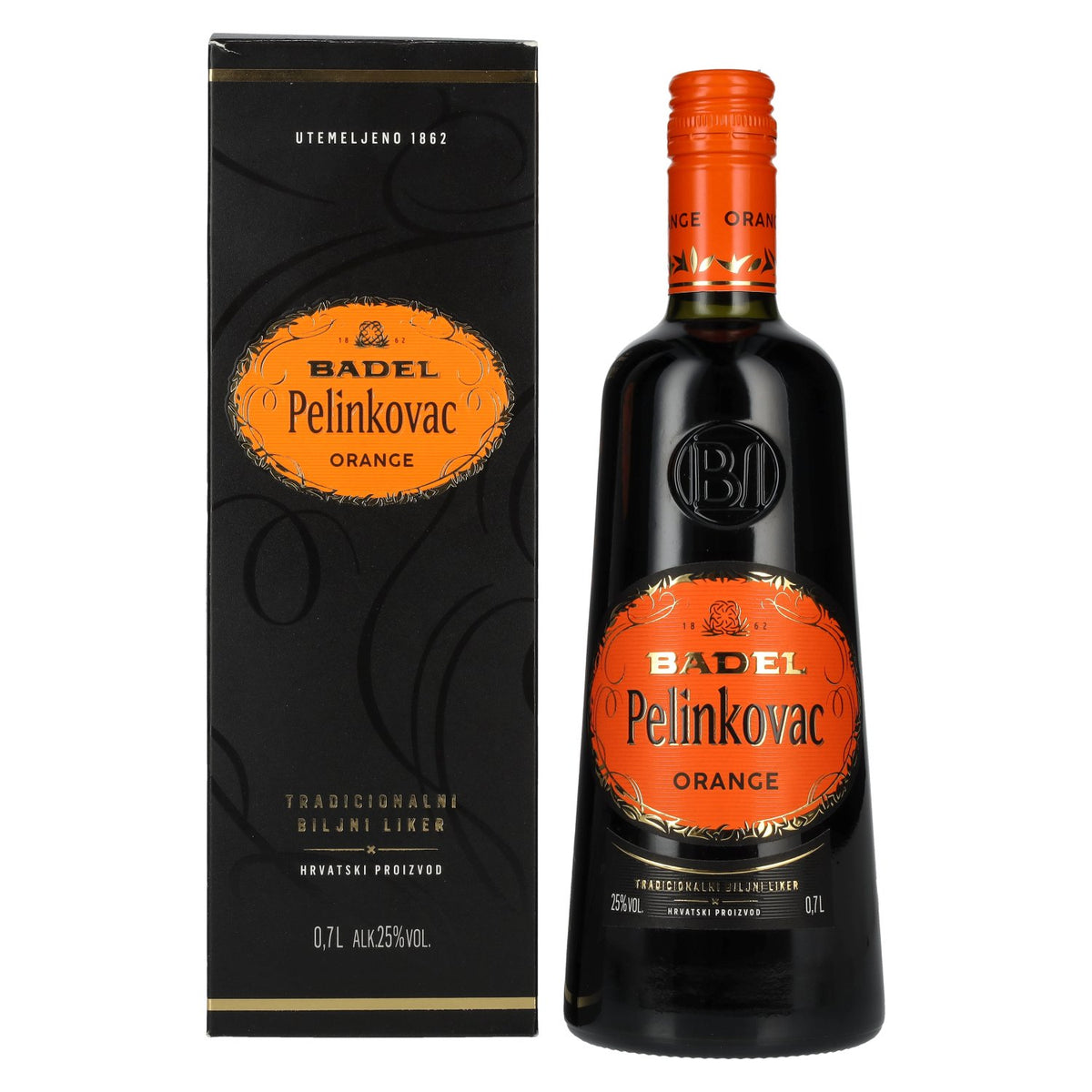 Badel Pelinkovac ORANGE 25% Vol. 0,7l in gift box