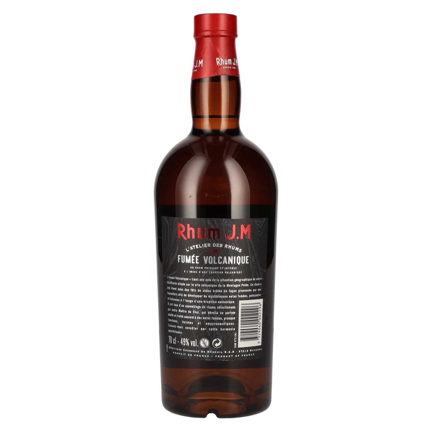 Rhum J.M FUMÉE VOLCANIQUE Rhum Agricole 49% Vol. 0,7l
