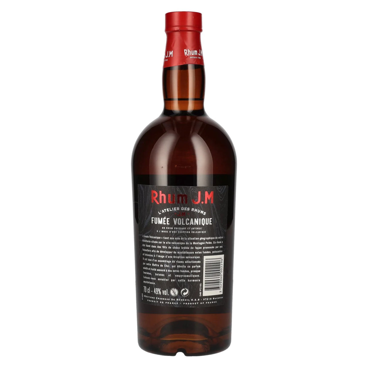 Rhum J.M FUMÉE VOLCANIQUE Rhum Agricole 49% Vol. 0,7l