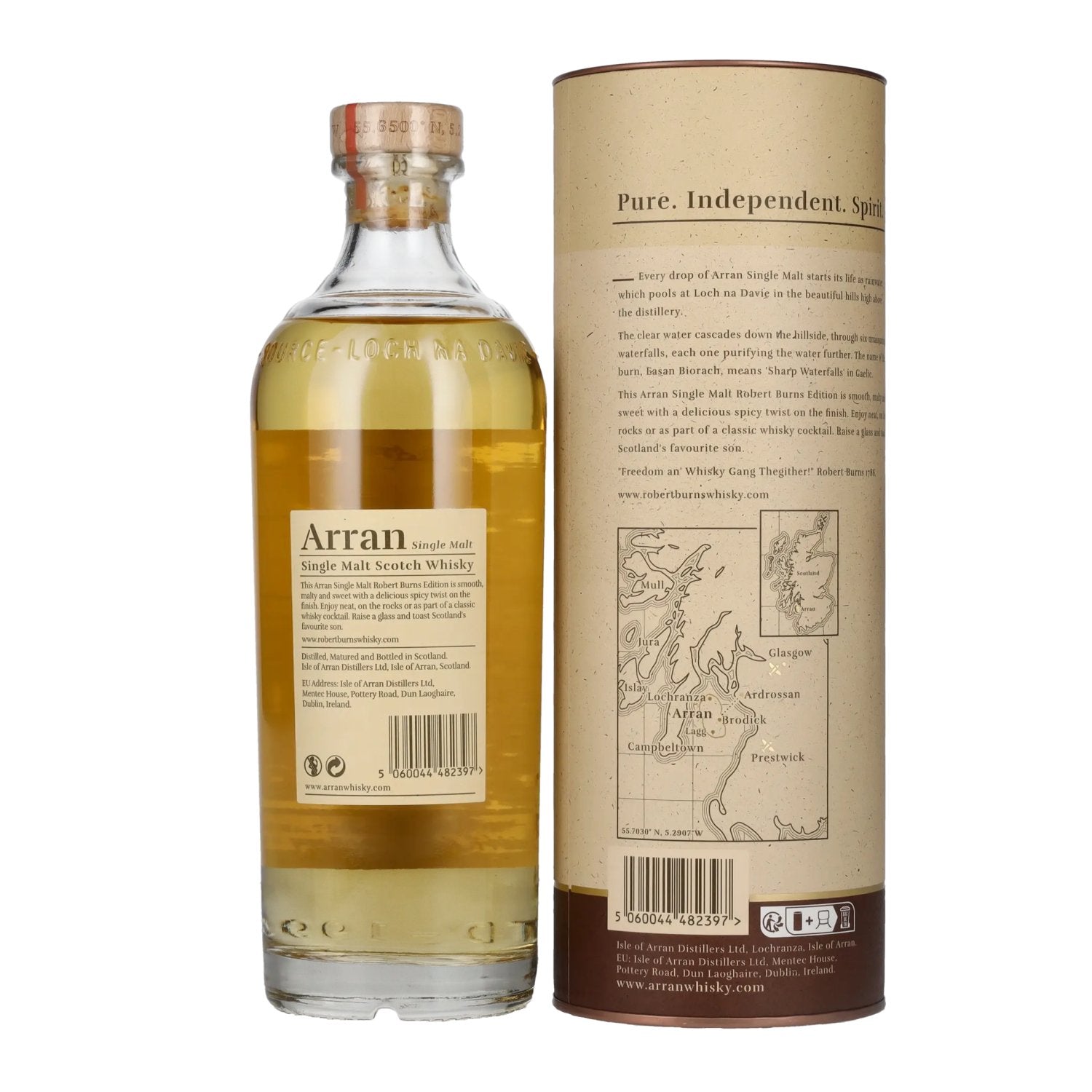 Arran ROBERT BURNS Single Malt Scotch Whisky 43% Vol. 0,7l in gift box