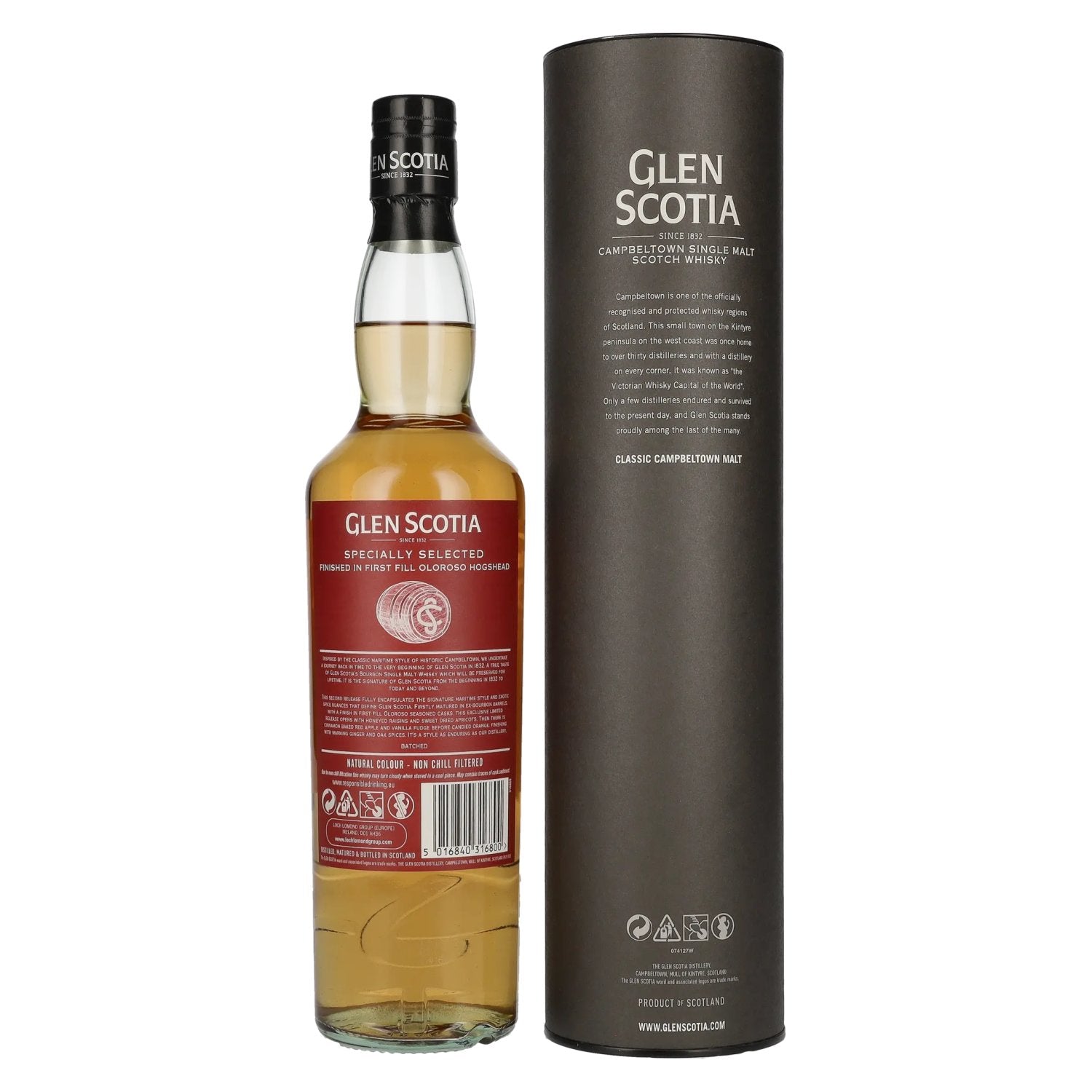 Glen Scotia Signature Series GERMANY EXCLUSIVE Single Malt Scotch Whisky 46% Vol. 0,7l in Geschenkbox