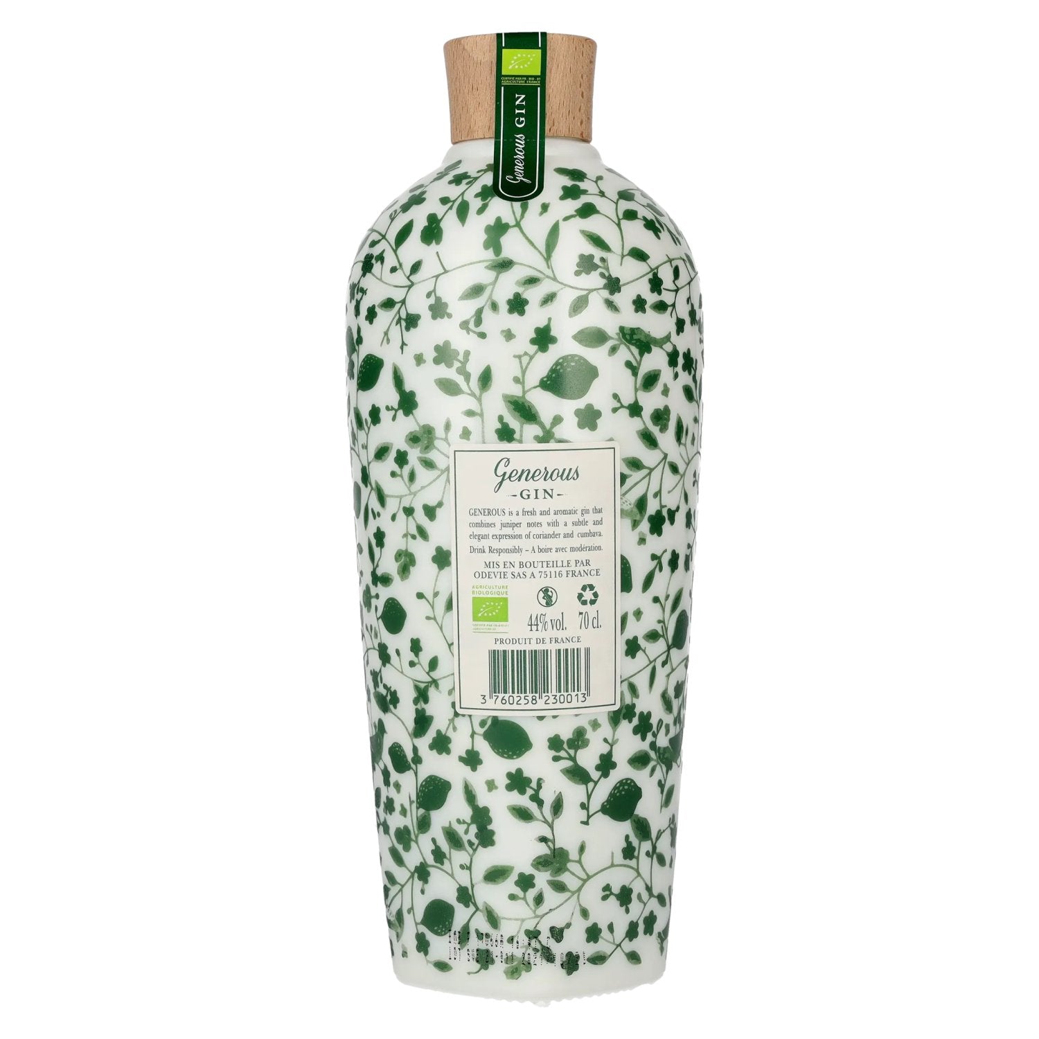 Generous Green Organic CORIANDER & COMBAVA Gin 44% Vol. 0,7l
