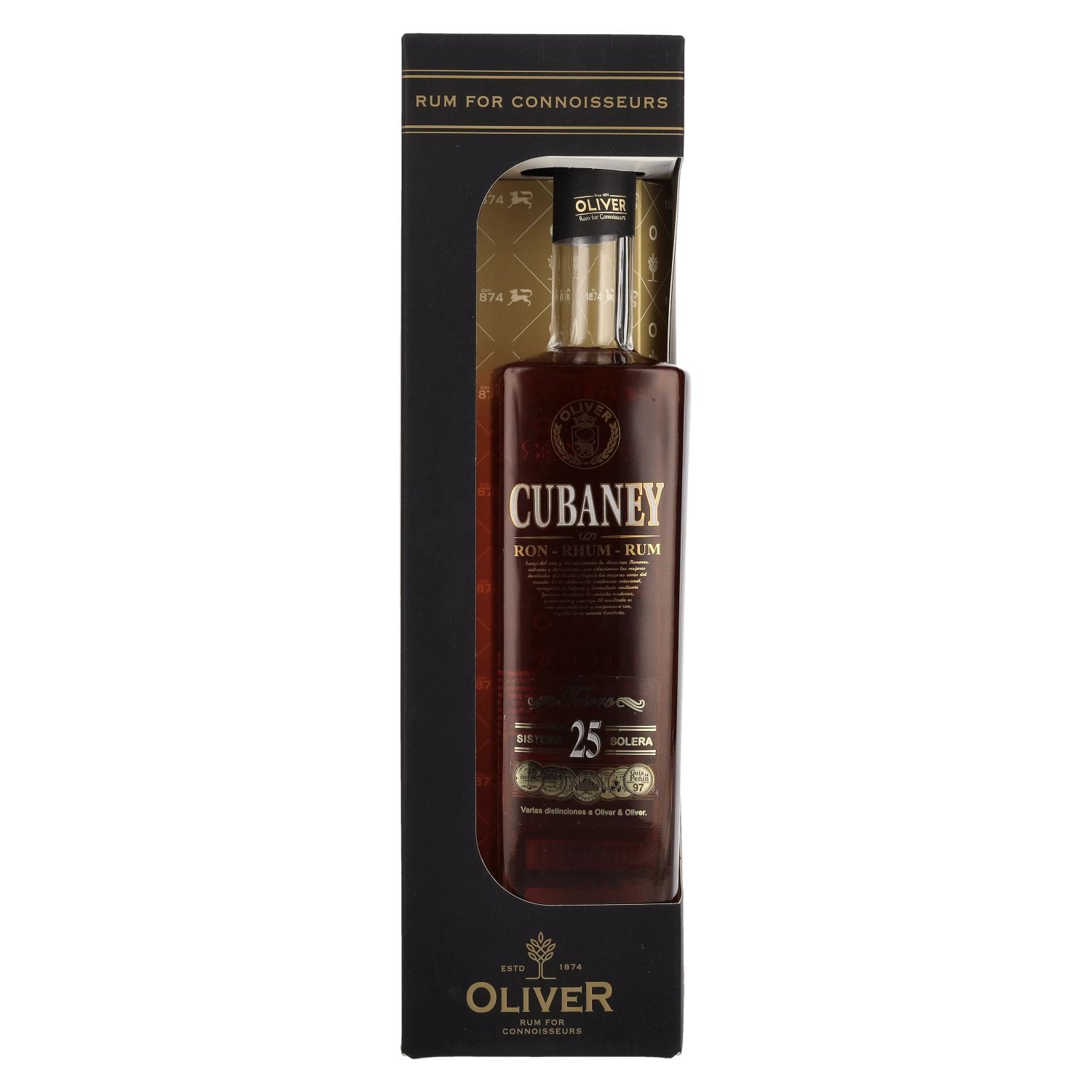 Ron Cubaney TESORO 25 Sistema Solera 38% vol. 0,7l en boîte cadeau