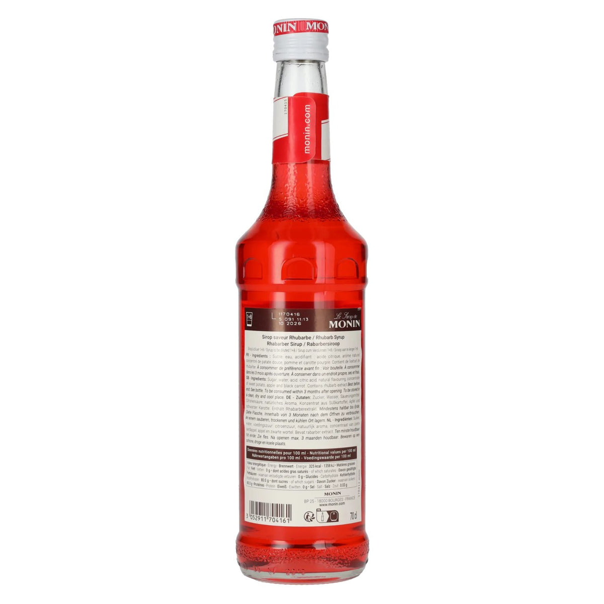 Le Sirop de Monin RHABARBER 0,7l