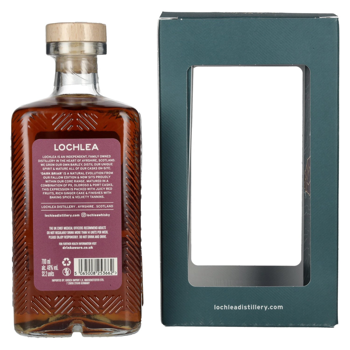 Lochlea DARK BRIAR Single Estate Single Malt Scotch Whisky 46% Vol. 0,7l in Geschenkbox