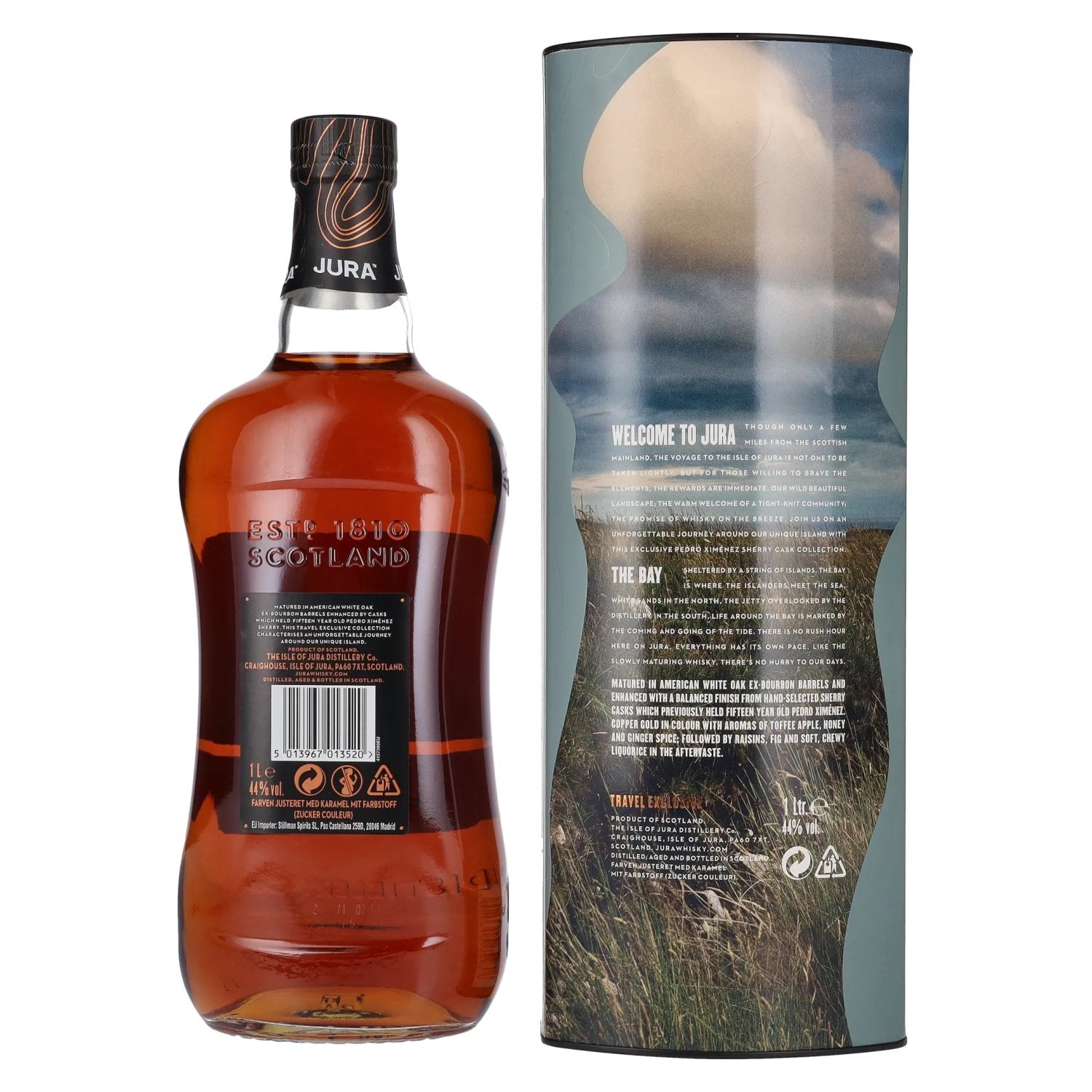 Jura THE BAY 12 Years Old Single Malt Scotch Whisky 44% Vol. 1l in Geschenkbox