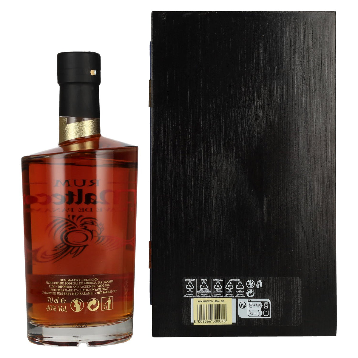 Ron Malteco SELECCIÓN 1986 40 % vol. 0,7 l dans un coffret en bois