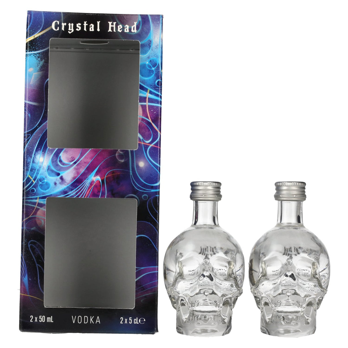 Crystal Head Vodka 40% vol. 2x0,05l en boîte cadeau