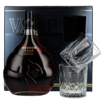 Meukow V.S.O.P Superior Cognac 40% vol. 0,7l en boîte cadeau avec 2 verres