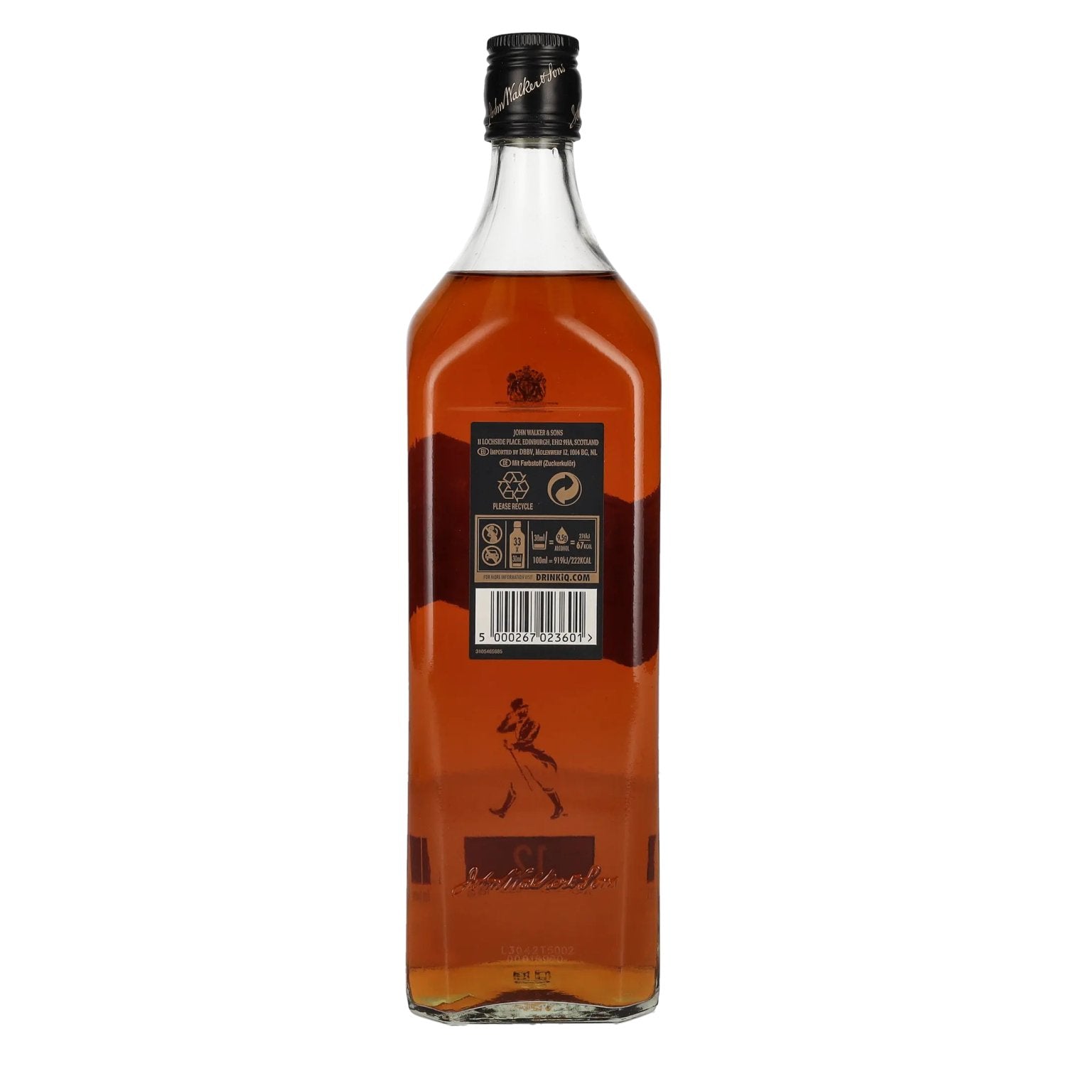 Johnnie Walker BLACK LABEL 12 Years Old Blended Scotch Whisky 40% Vol. 1l