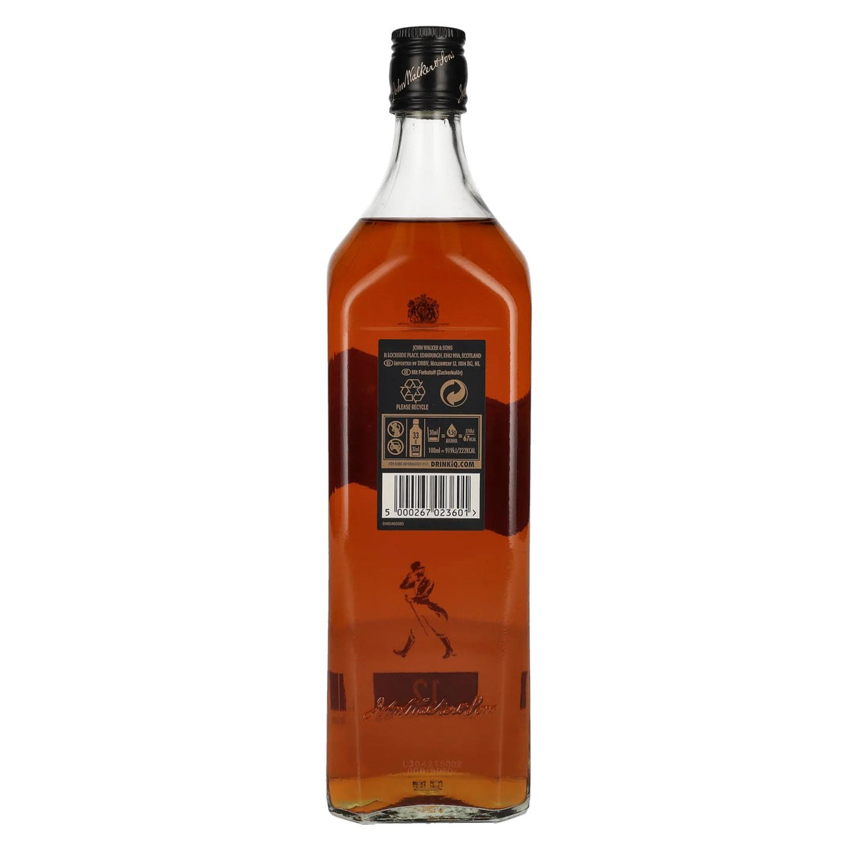 Johnnie Walker BLACK LABEL 12 Years Old Blended Scotch Whisky 40% Vol. 1l