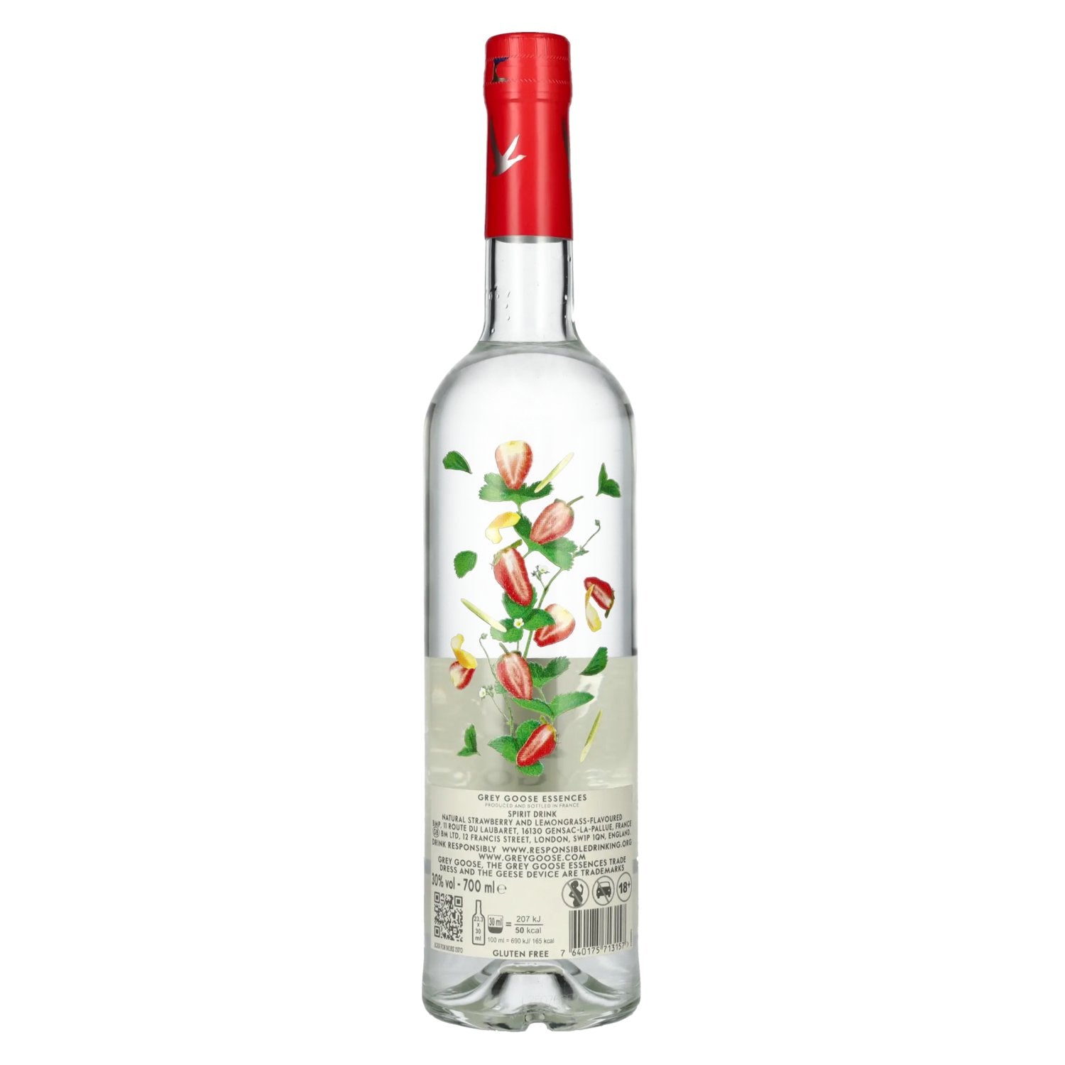 Grey Goose Essences STRAWBERRY &amp; LEMONGRASS Vodka aromatisée 30% vol. 0,7l