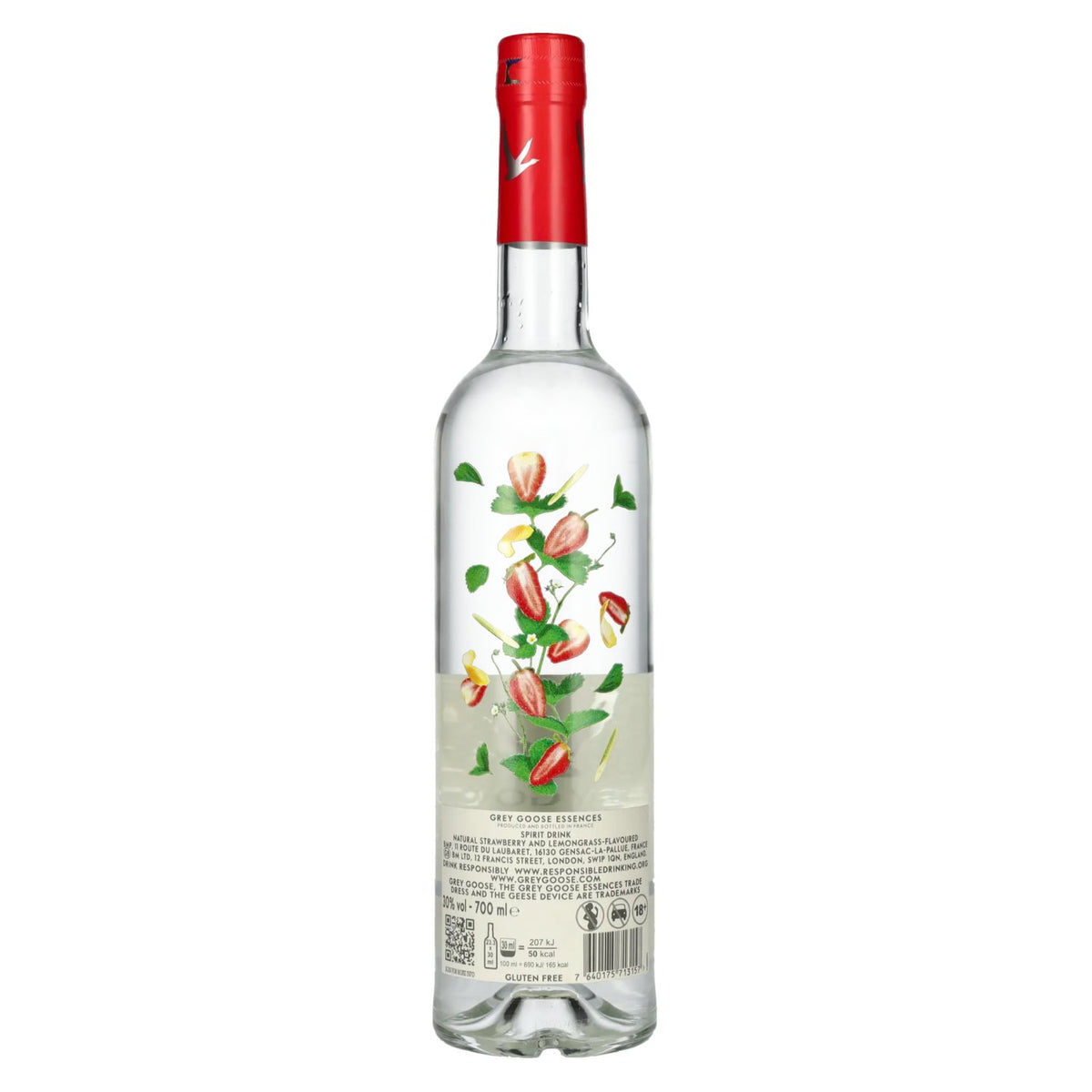 Grey Goose Essences STRAWBERRY &amp; LEMONGRASS Flavoured Vodka 30% Vol. 0,7l