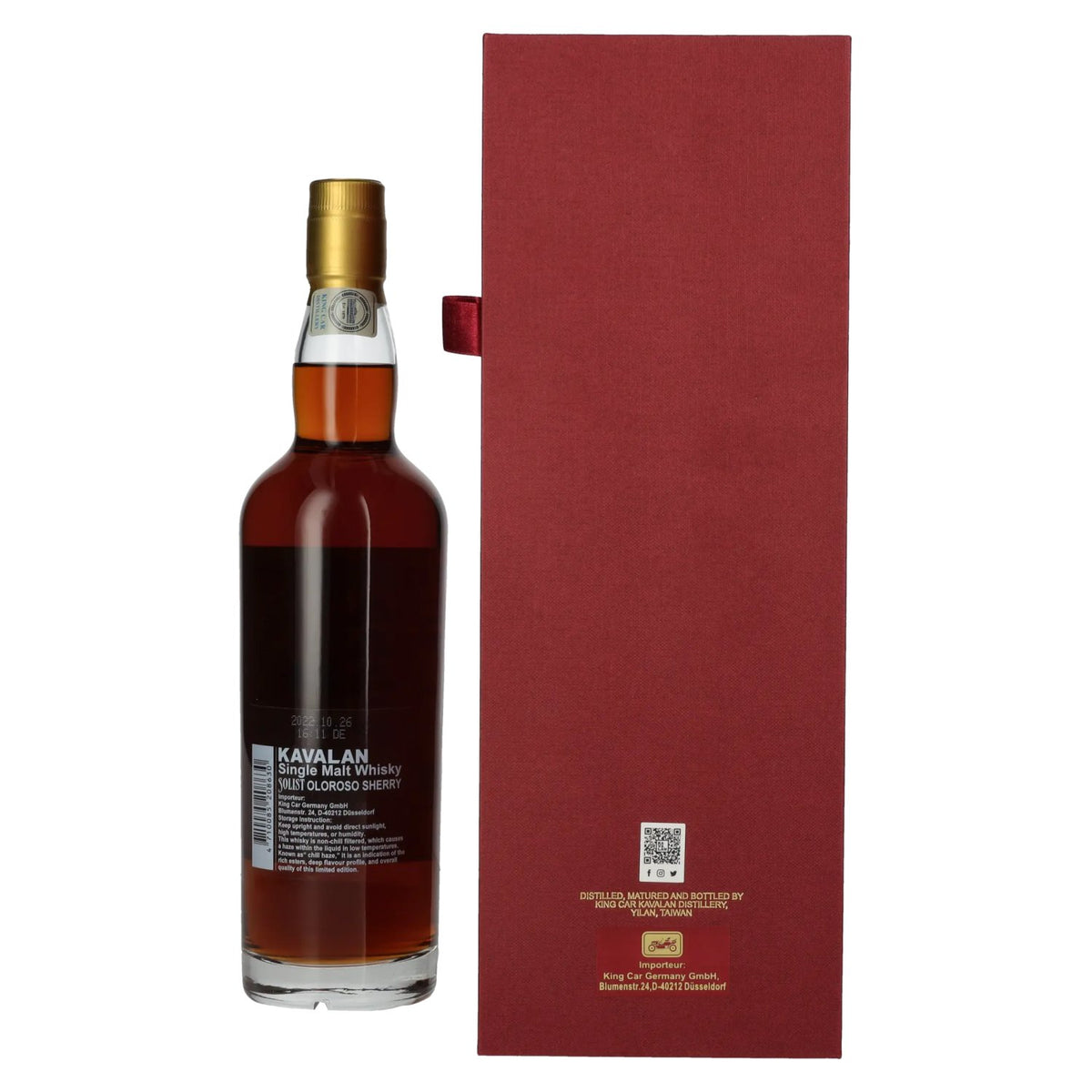 Kavalan SOLIST Single Malt Whisky Oloroso Sherry Cask 59,4% Vol. 0,7l in Geschenkbox