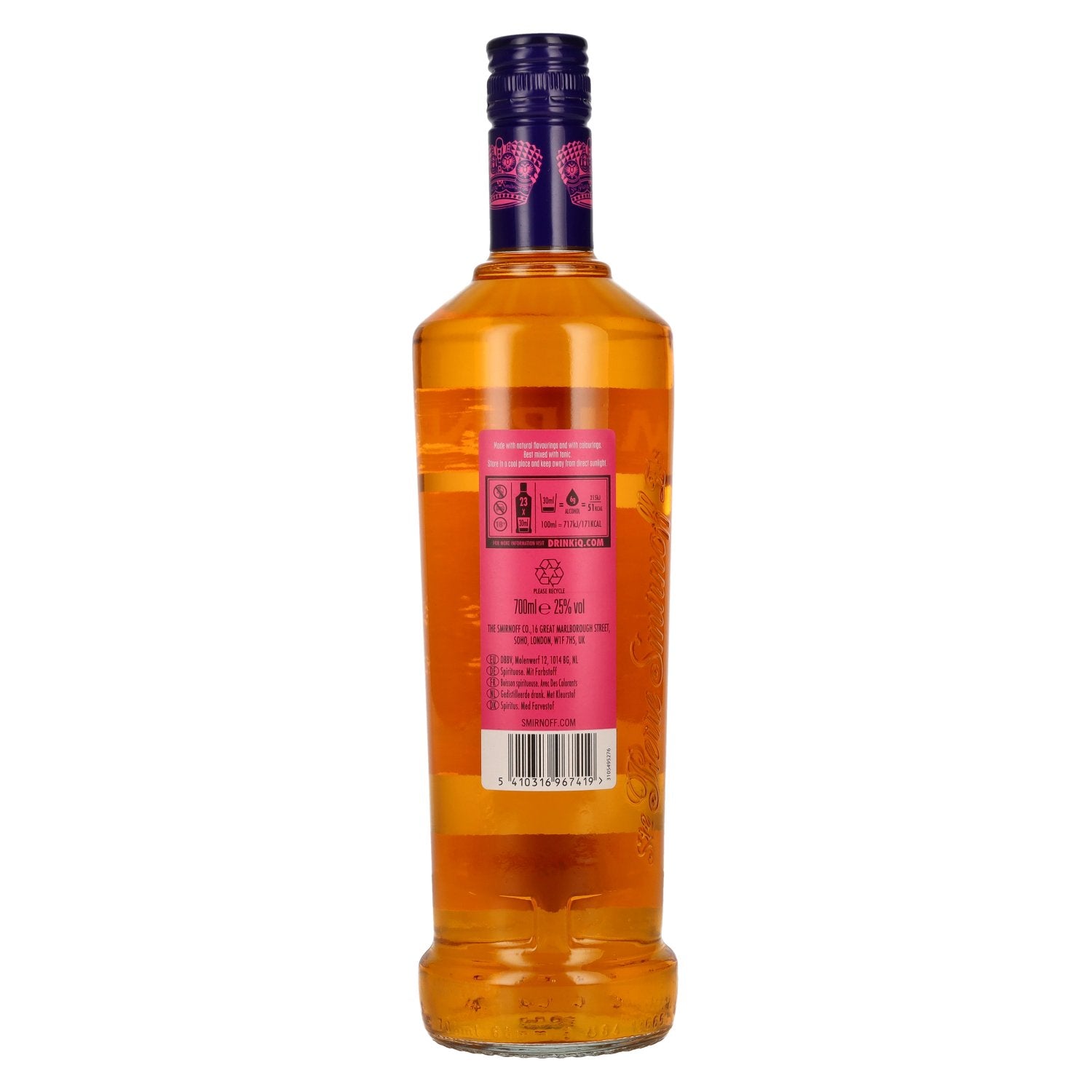 Smirnoff Vodka MANGO &amp; PASSIONFRUIT TWIST Spirit Drink 25% vol. 0,7l