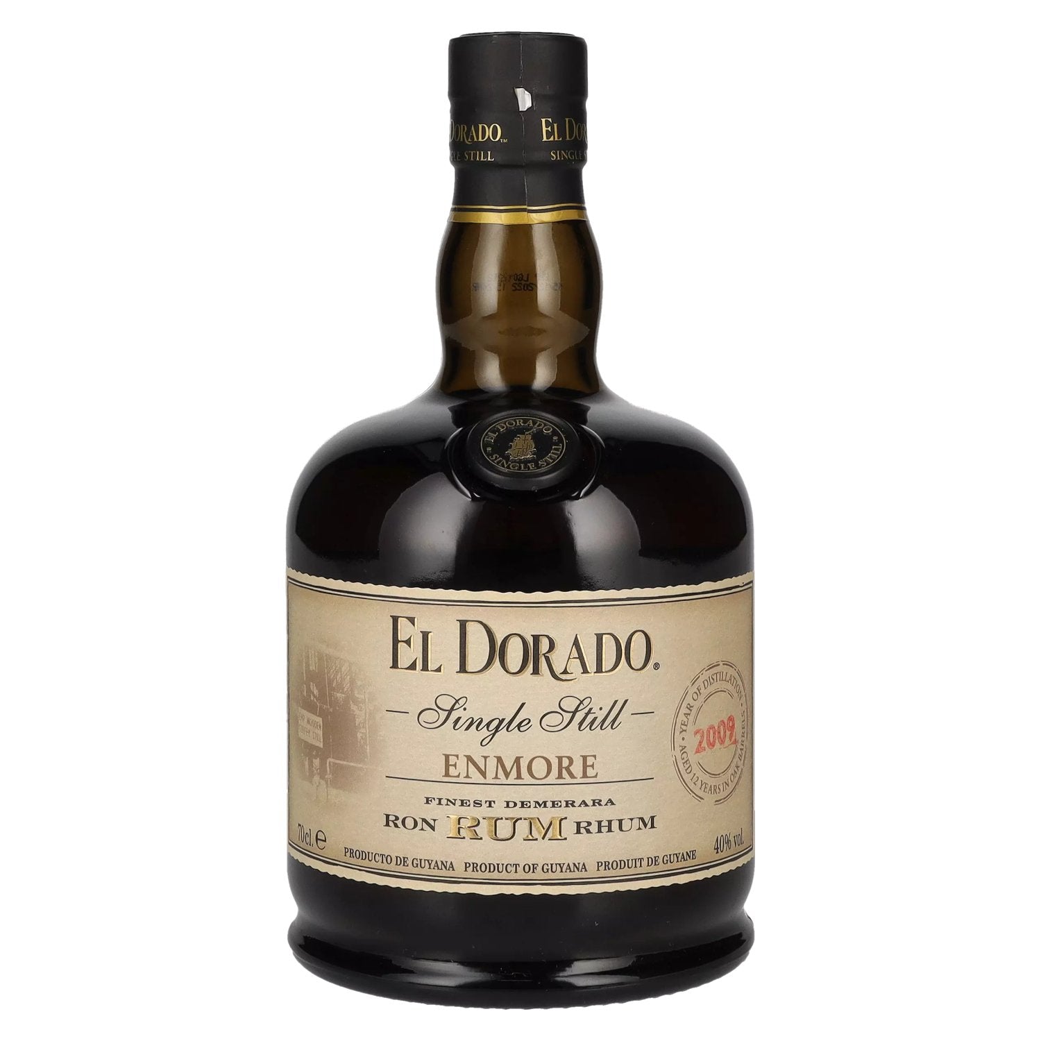 El Dorado Single Still ENMORE Finest Demerara Rum 2009 40% vol. 0,7l