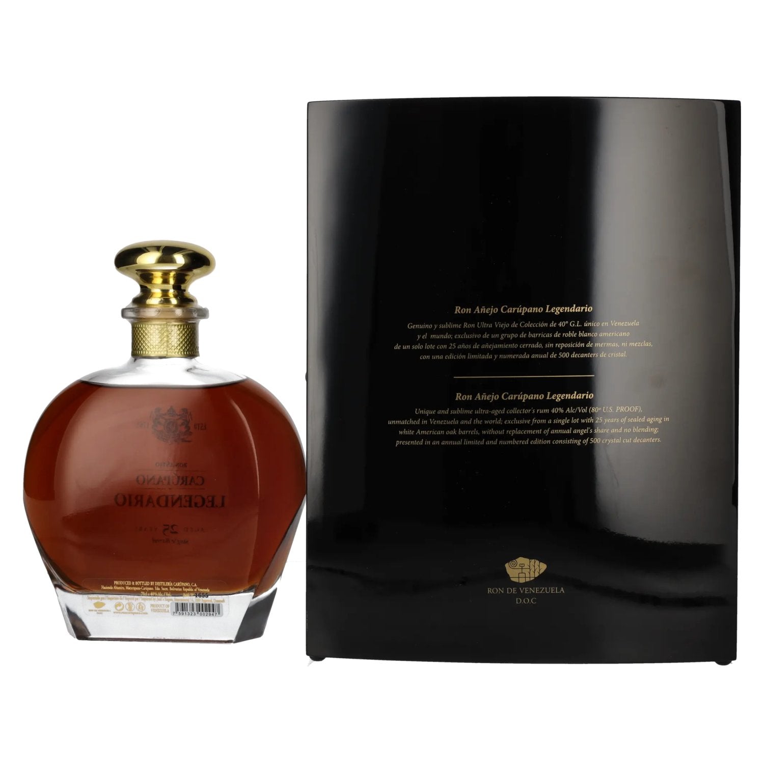 Ron Añejo Carúpano 25 Years Old Legendario Single Barrel 40% Vol. 0,7l in gift box
