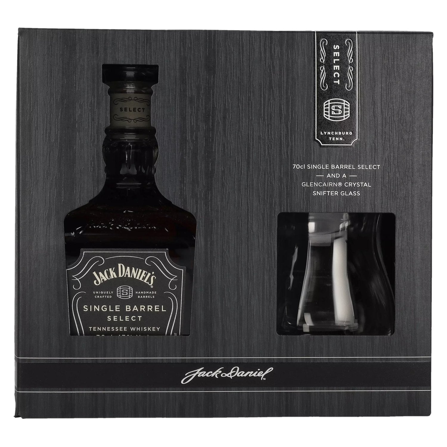 Jack Daniel's Select Single Barrel Tennessee Whiskey 47% Vol. 0,7l in Geschenkbox mit Snifter Glas