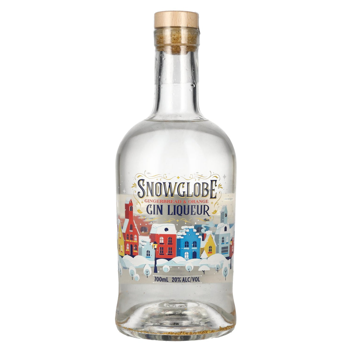 Snowglobe Orange &amp; Gingerbread Gin Liqueur Light-Up 20% Vol. 0,7l