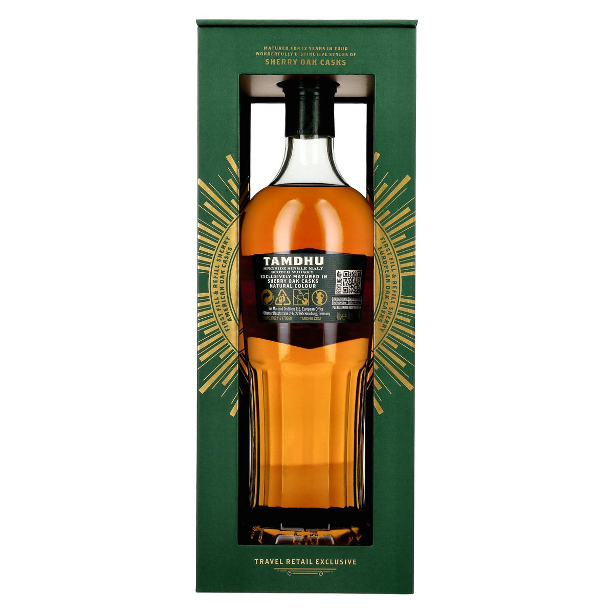 Tamdhu 12 ans d'âge CUATRO RESERVA, single malt du Speyside, 41,2 % vol., 0,7 l, dans un coffret cadeau