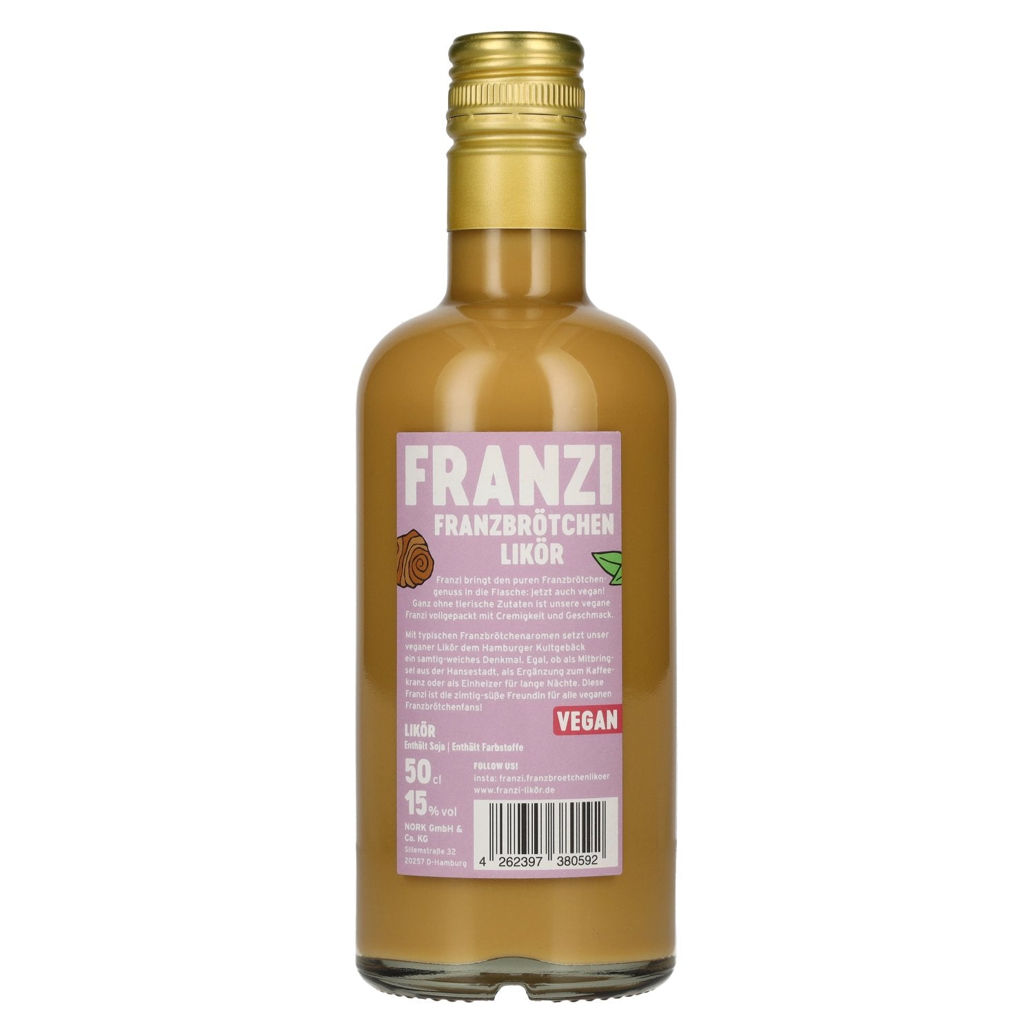 Franzi Franzbrötchen Liqueur VEGAN 15% vol. 0,5l