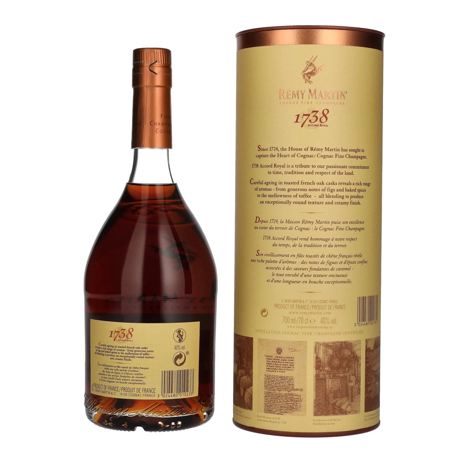 Rémy Martin 1738 ACCORD ROYAL Cognac Fine Champagne 40% Vol. 0,7l in gift box