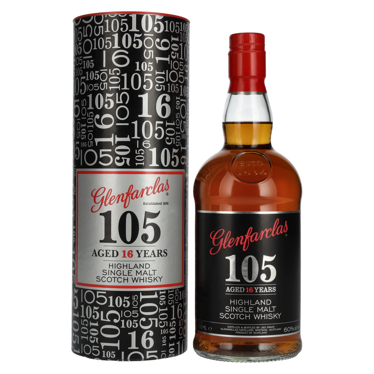 Glenfarclas 105 16 Years Old CASK STRENGTH Highland Single Malt 60% Vol. 0,7l en boîte cadeau