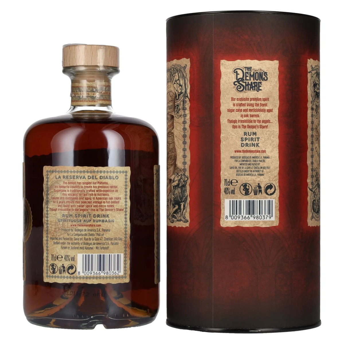 The Demon's Share 6 Years Old Spirit Drink 40% Vol. 0,7l in Geschenkbox