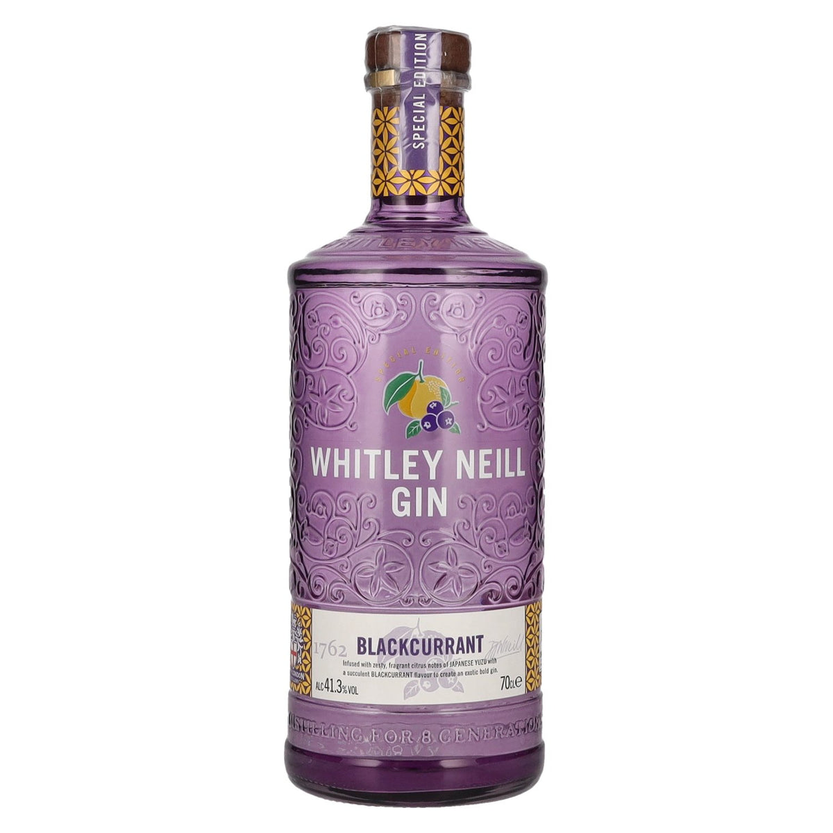 Whitley Neill BLACKCURRANT GIN 41.3% Vol. 0.7l
