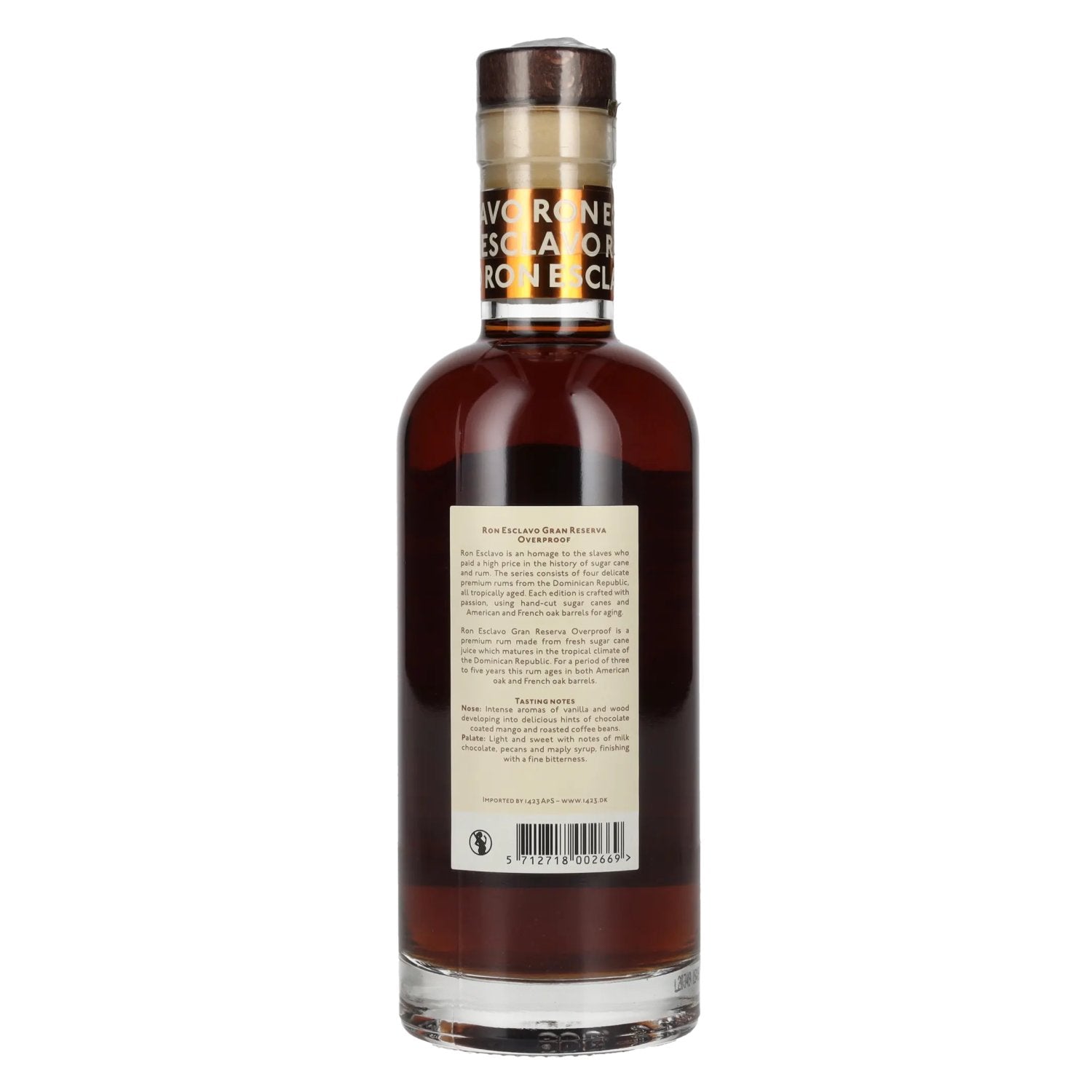 Ron Esclavo GRAN RESERVA OVERPROOF Ron Dominicana 57,5% vol. 0,5l
