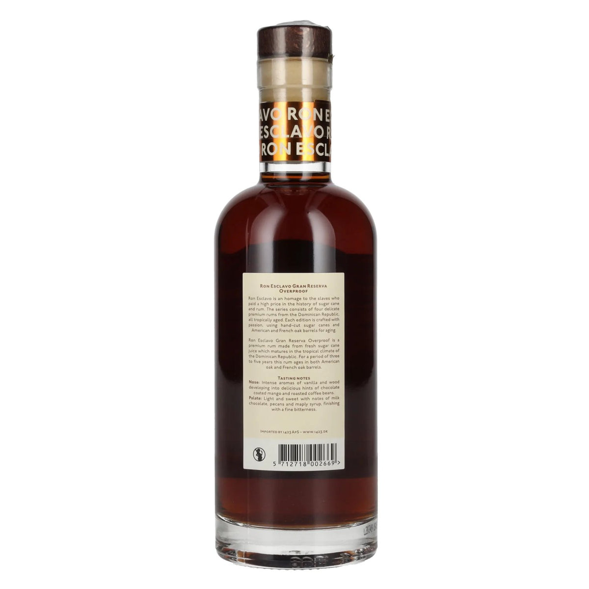 Ron Esclavo GRAN RESERVA OVERPROOF Ron Dominicana 57,5% Vol. 0,5l