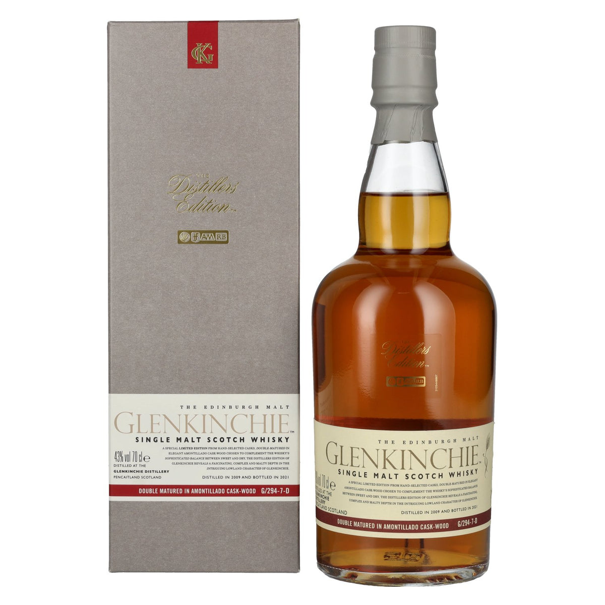 Glenkinchie The Distillers Edition Double Matured 2021 43% vol. 0,7l en coffret cadeau