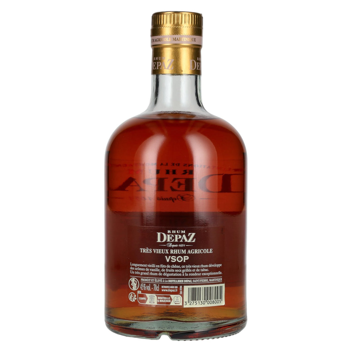 Depaz Rhum Très Agricole Vieux VSOP 45% Vol. 0,7l