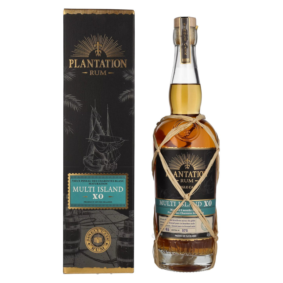 Plantation Rum MULTI-ISLAND XO Pineau des Charentes Maturation Edition 2021 41,1% vol. 0,7l en coffret cadeau
