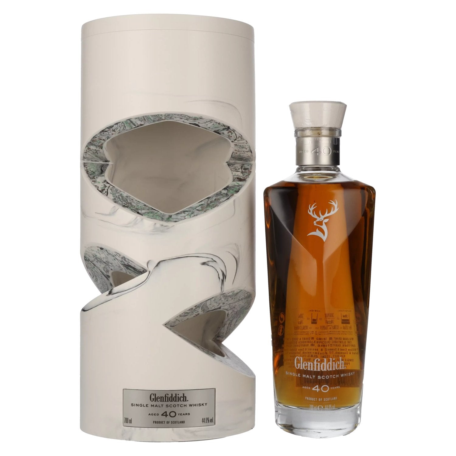 Glenfiddich 40 Years Old Single Malt Scotch Whisky Time Series No. 18 44,6% Vol. 0,7l en boîte cadeau