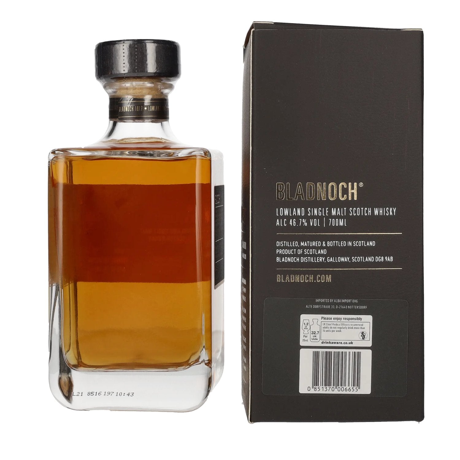 Bladnoch VINAYA Lowland Single Malt Scotch Whisky 46,7% Vol. 0,7l in gift box