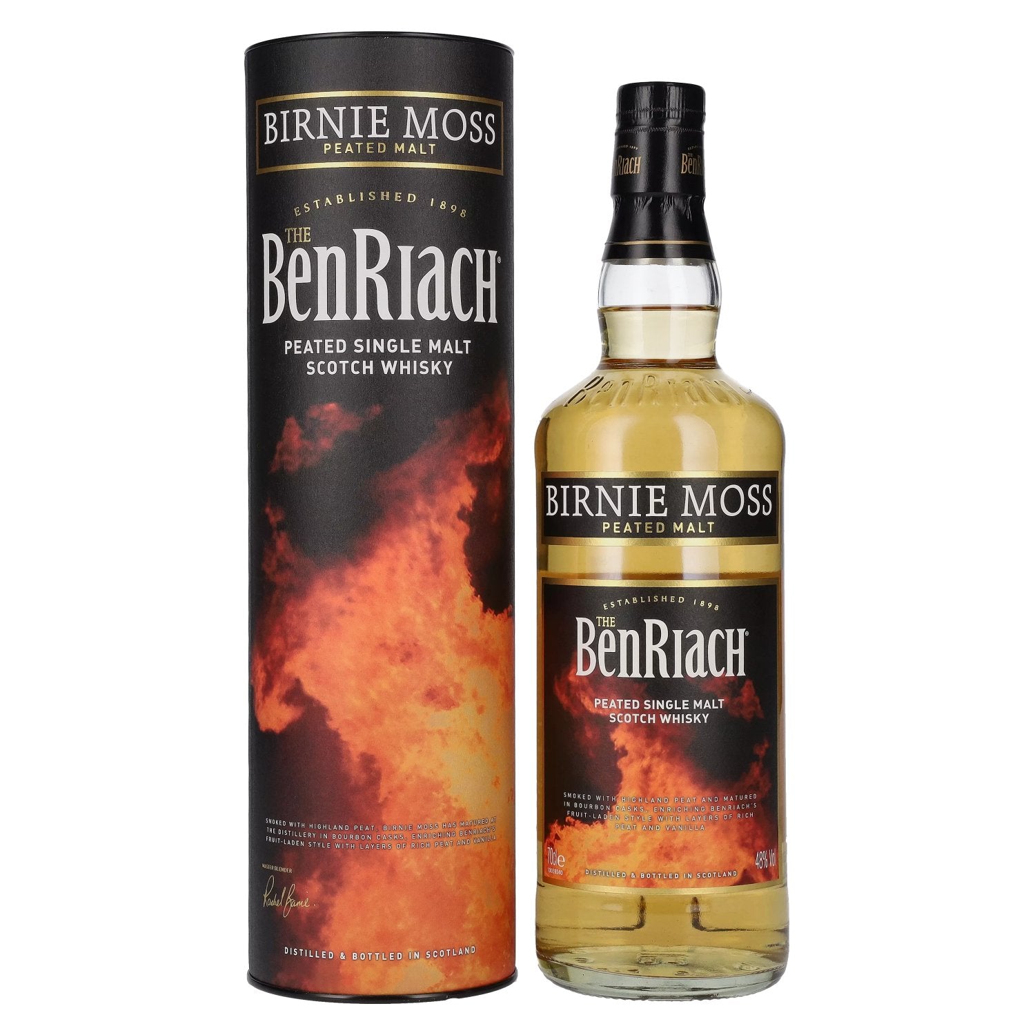 The BenRiach Birnie Moss Peated Malts 48% vol. 0,7l en coffret cadeau