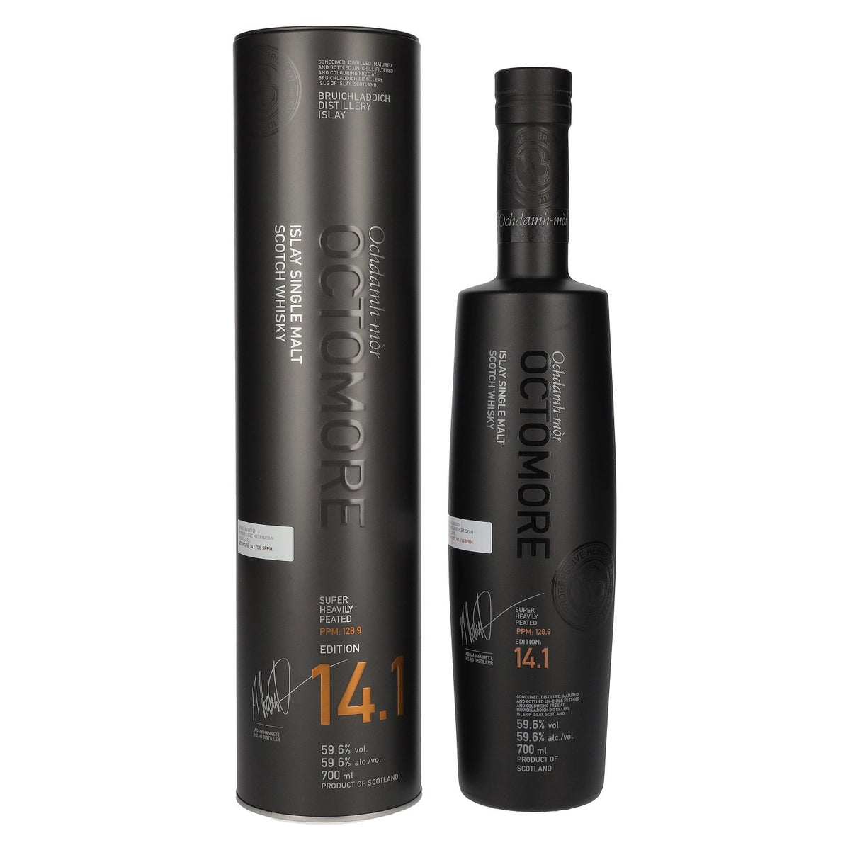 Octomore EDITION : 14.1 Super Heavily Peated Islay Single Malt 59,6% Vol. 0,7l en Tinbox