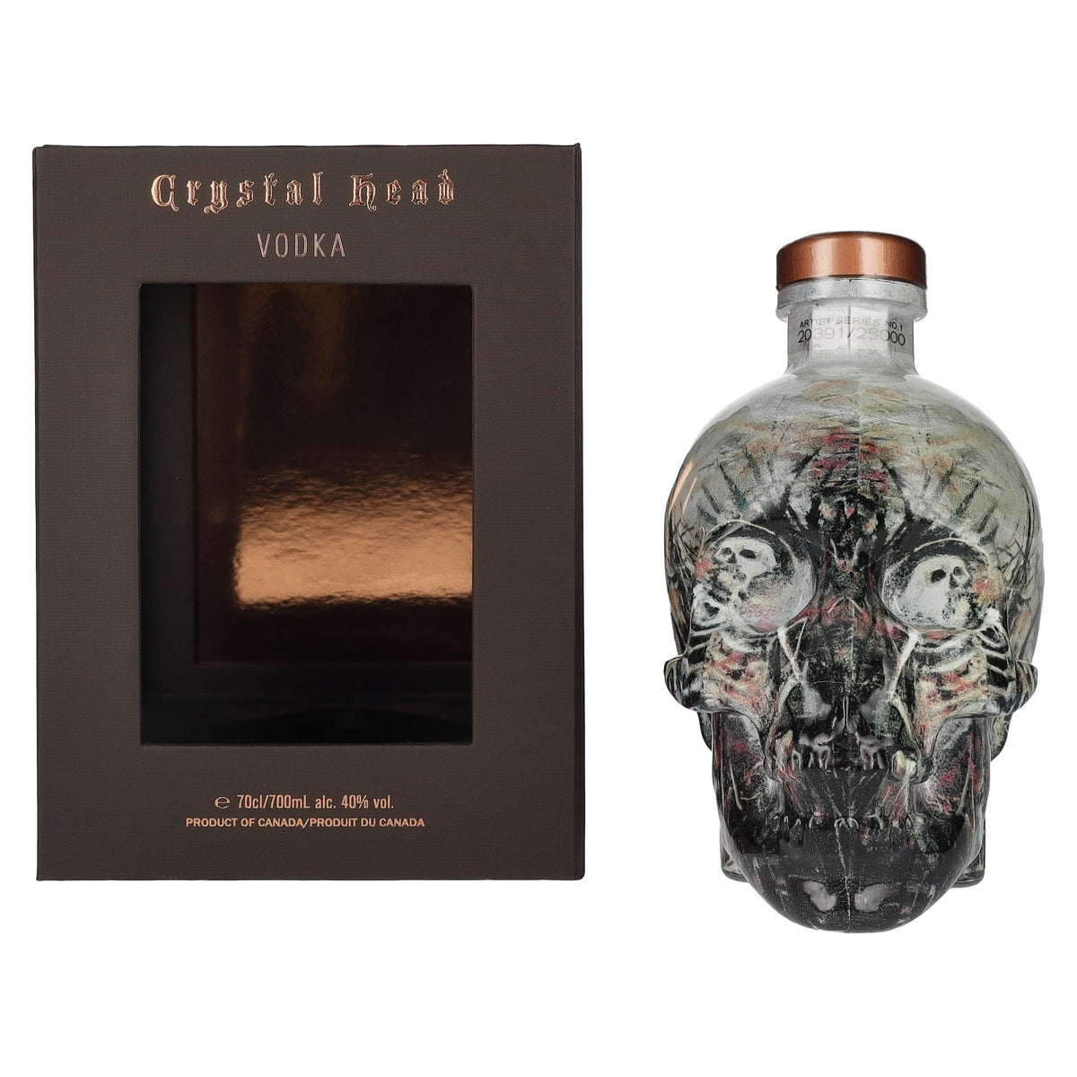 Crystal Head Vodka John Alexander Artist Series 40% Vol. 0,7l in gift box