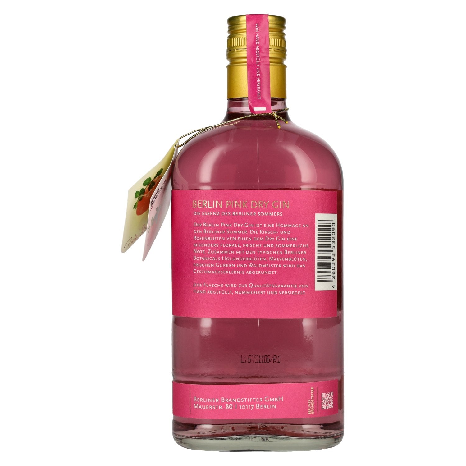 Berliner Brandstifter Berlin Pink Dry Gin 43,3% vol. 0,7l