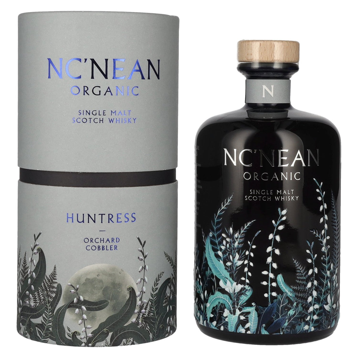 Nc'nean ORGANIC Huntress Orchard Cobbler, whisky single malt écossais, 48,5 % vol., 0,7 l, dans un coffret cadeau