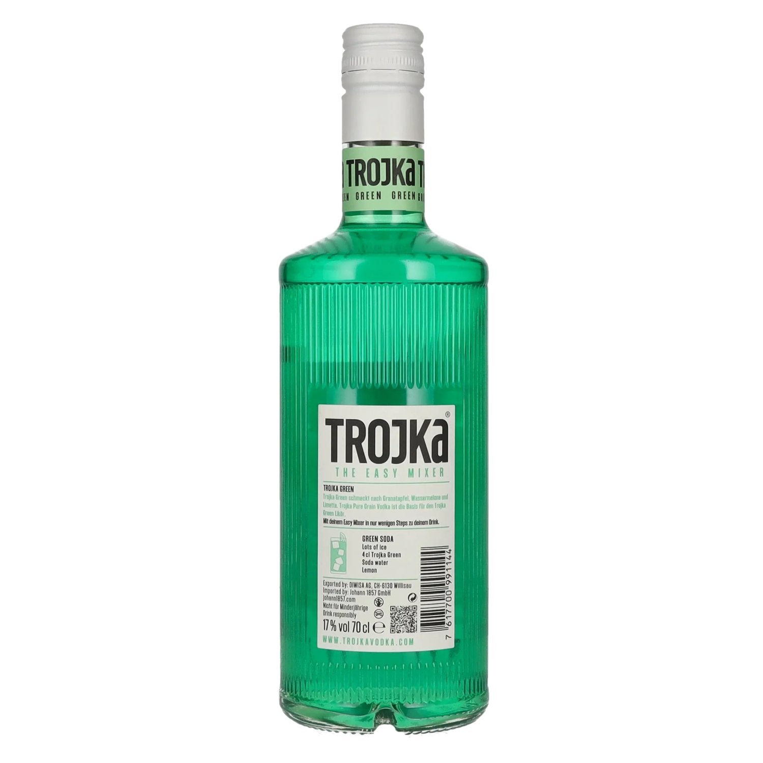Trojka GREEN Vodka Liqueur 17% Vol. 0,7l