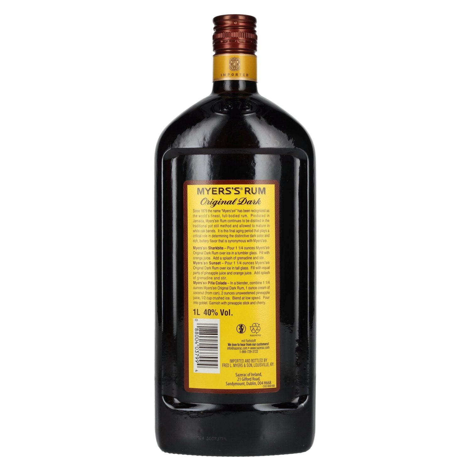 Myers's Rum Original Dark 40% Vol. 1l