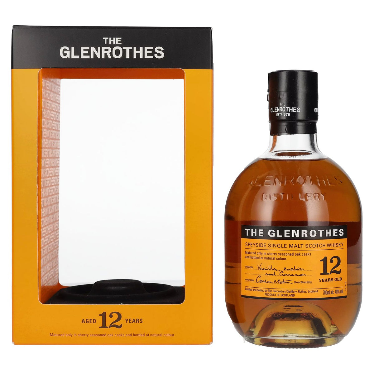 The Glenrothes 12 Years Old Speyside Single Malt 40% Vol. 0,7l in gift box