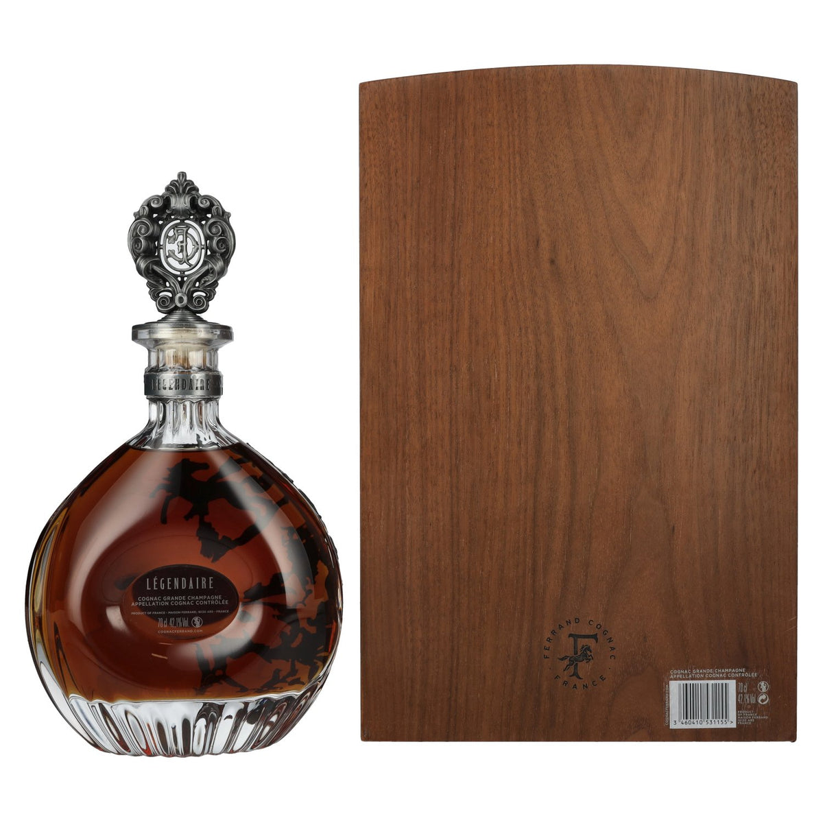 Cognac Ferrand Légendaire Grande Champagne Cognac 42,1% Vol. 0,7l in wooden box
