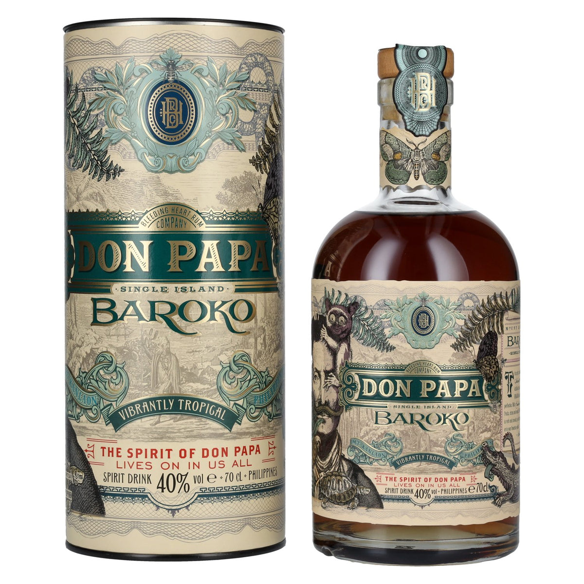 Don Papa BAROKO 40% Vol. 0,7l in gift box